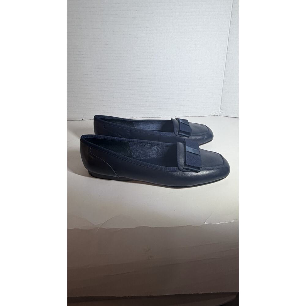 Enzo Angiolini Navy Blue Bow Ballet Flats Women’s 7.5 M Leather Sole Vintage Y2K - Picture 5 of 10